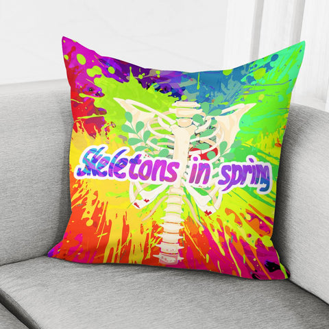 Image of Spring Color Smudge Pillow Cover