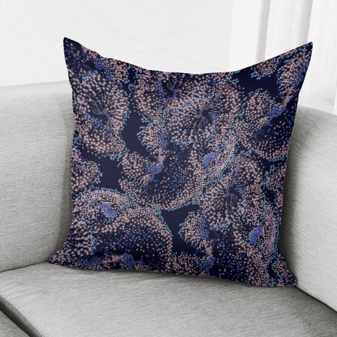 Image of Glowing Coral Pattern Pillow Cover