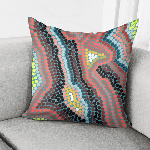 Image of Mosaic Circles Pillow Cover