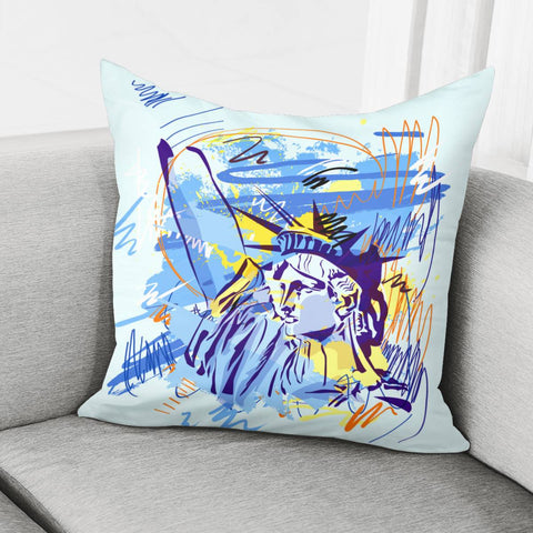 Image of Statue Of Liberty Pillow Cover