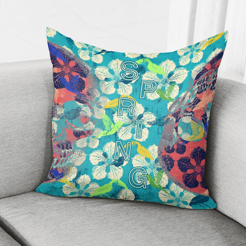 Image of Spring Color Smudge Pillow Cover