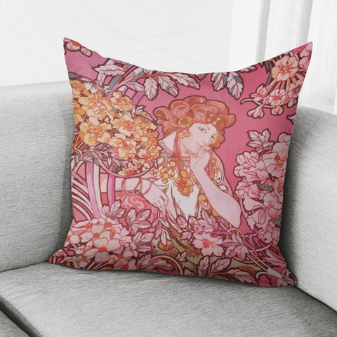 Image of Art Nouveau Design Pillow Cover