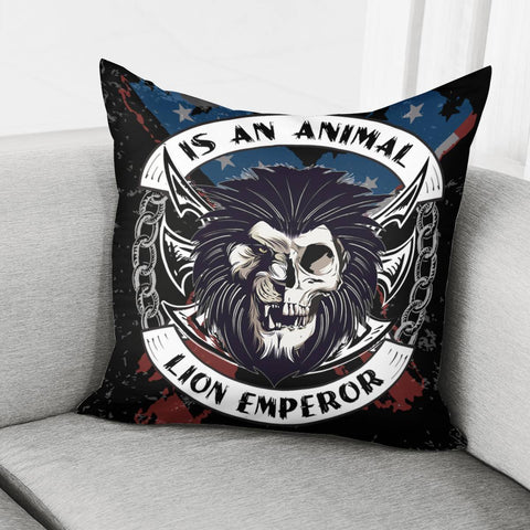 Image of Lion And Skull Pillow Cover