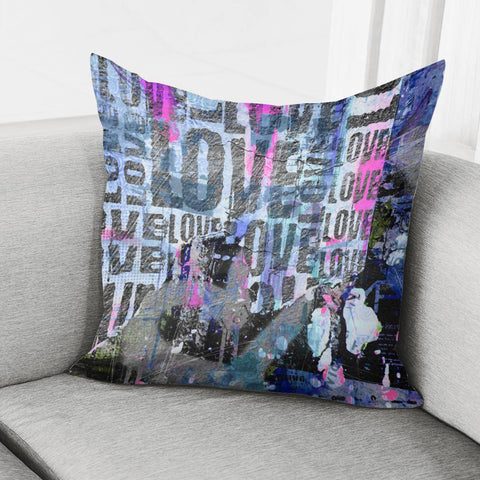 Image of Graffiti Love Pillow Cover