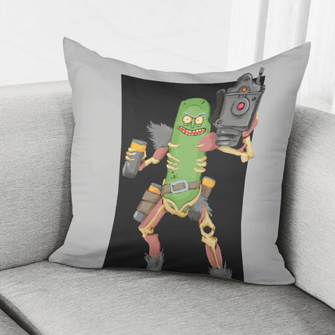 Image of Pickle Rick Pillow Cover