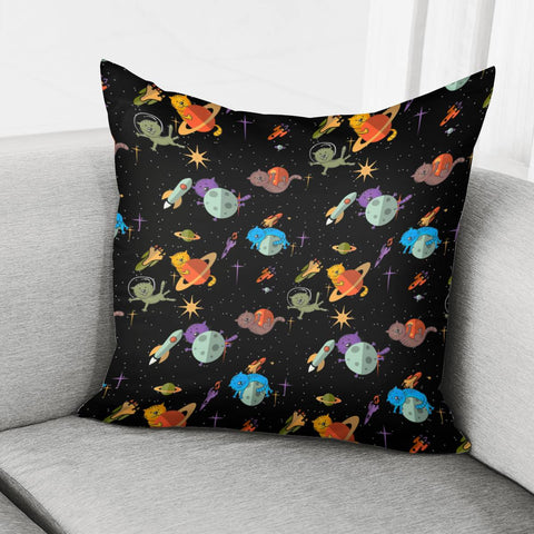 Image of Planet Cat Pillow Cover