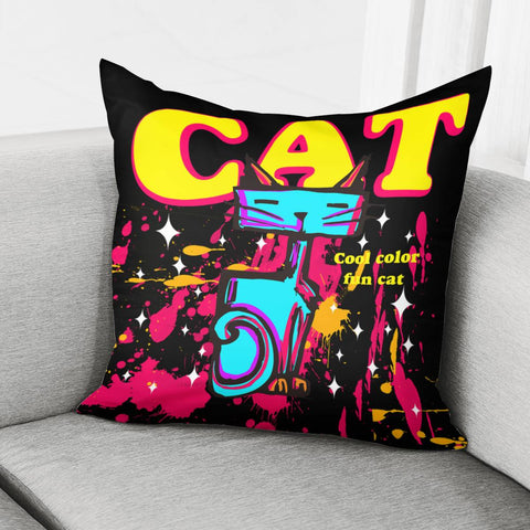 Image of Fun Cat Pillow Cover