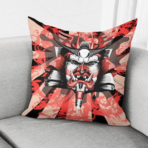 Image of Masck Samurai Pillow Cover