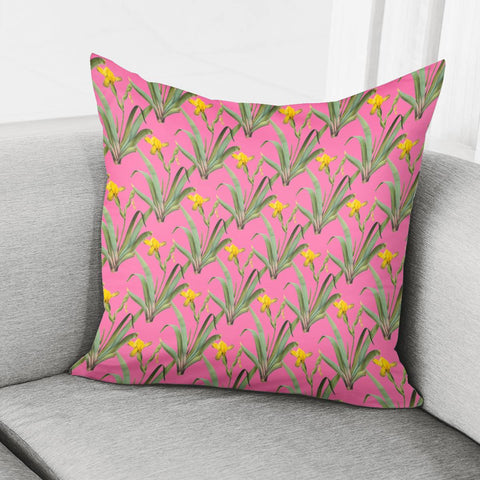 Image of Vintage Yellow Iris Pillow Cover