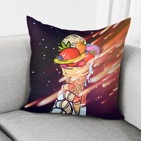 Image of Strawberry Ice Cream Pillow Cover