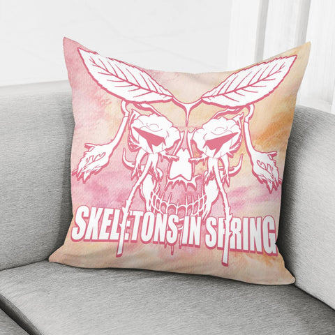 Image of Dk 00107 Skeleton Pillow Cover