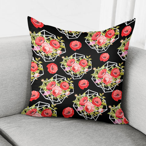 Image of Poppy Flower Pillow Cover