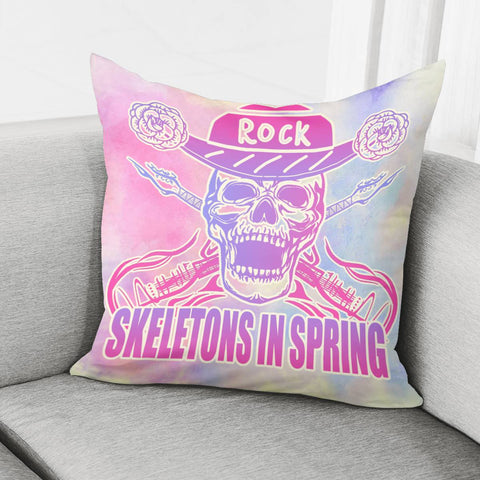 Image of Dk 00109 Skeleton Pillow Cover