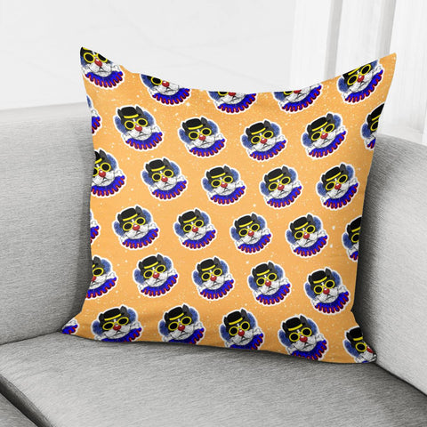 Image of Clown And Animal Pillow Cover