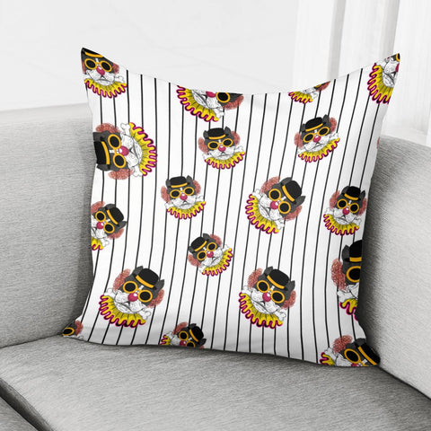 Image of Clown And Animal Pillow Cover