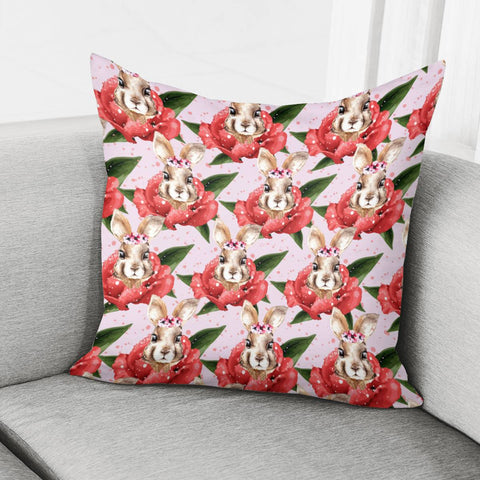 Image of Di00154 Rabbit Pillow Cover