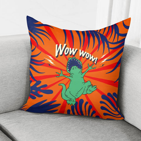 Image of Cartoon Dinosaur Pillow Cover