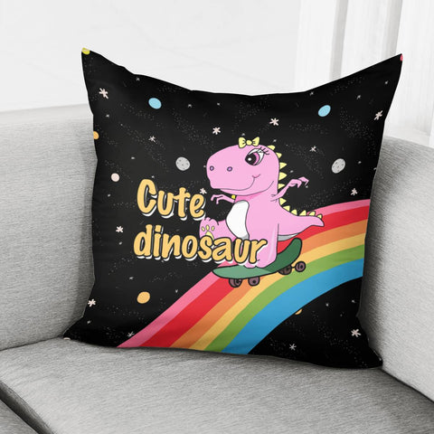 Image of Cartoon Dinosaur Pillow Cover