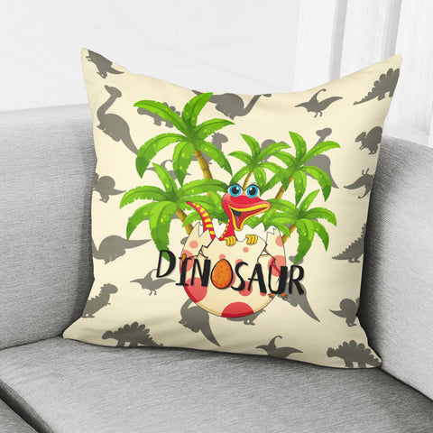 Image of Cartoon Dinosaur Pillow Cover