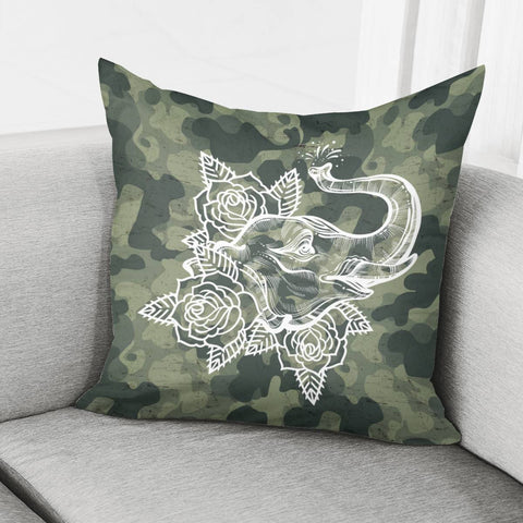 Image of Elephant Pillow Cover