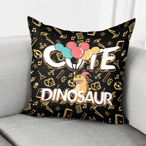 Image of Cartoon Dinosa Pillow Cover