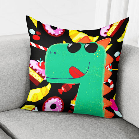 Image of Cartoon Dinosa Pillow Cover