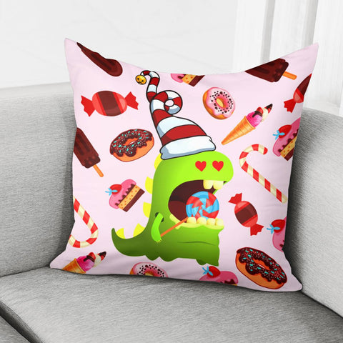 Image of Cartoon Dinosa Pillow Cover