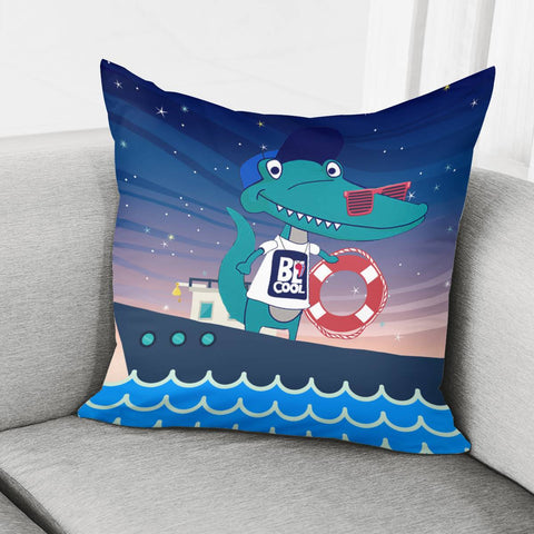 Image of Fun Crocodile Pillow Cover