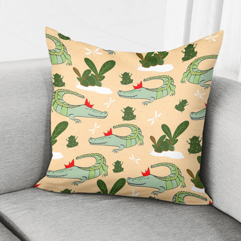 Image of Fun Crocodile Pillow Cover