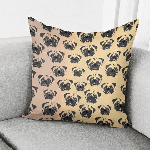 Image of Pugs All Over Pillow Cover