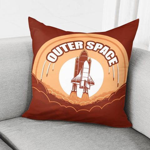 Image of Dk 022 102  Rocket Pillow Cover