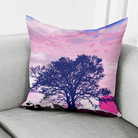 Image of Lonely Tree Pillow Cover