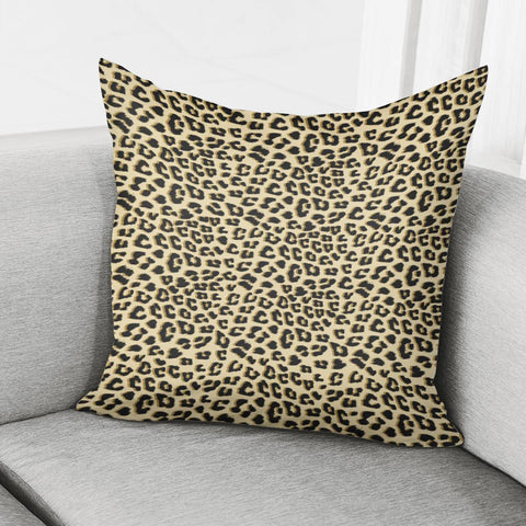 Image of Leopard Print Brown Pillow Cover