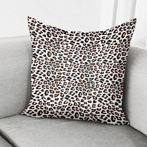 Image of 3D Leopard Print Black Brown Pillow Cover