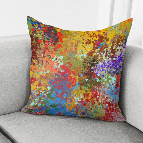 Image of Multicolored Blots Pillow Cover