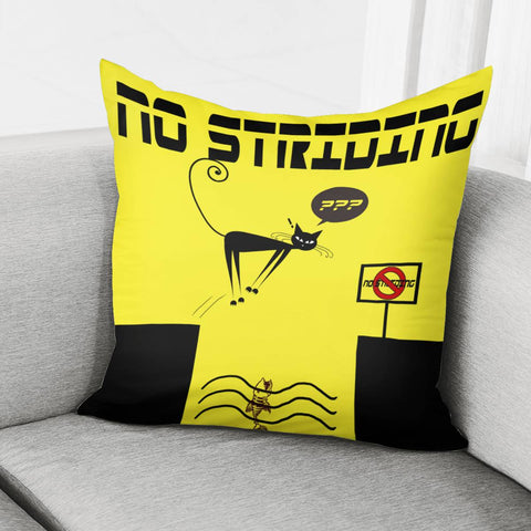 Image of Animal Safety Sign Pillow Cover