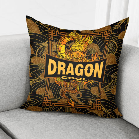 Image of Chinese Tide Dragon Pillow Cover
