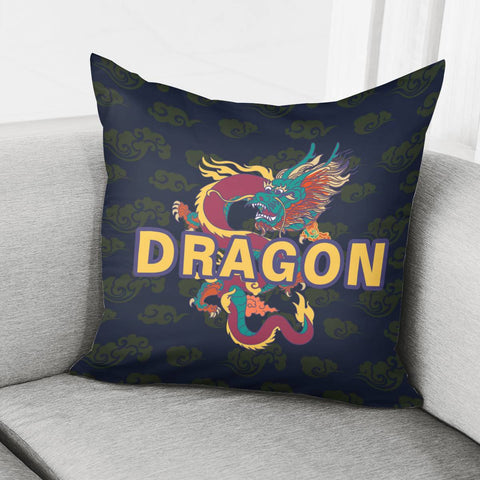 Image of Chinese Dragon Pillow Cover