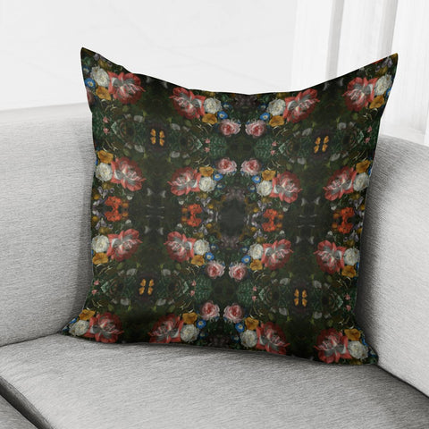 Image of Dutch Flower Garlands Pillow Cover