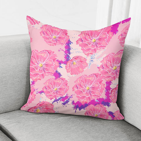 Image of Poppy Flower Pillow Cover