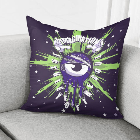 Image of Eyes And Light And Hands And Stars And Planet Pillow Cover