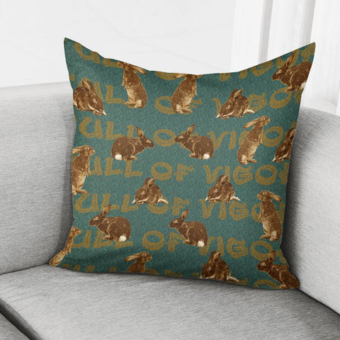 Image of Rabbit Pillow Cover