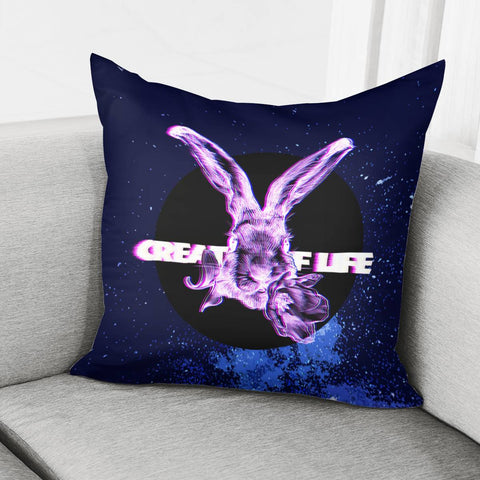 Image of Rabbit Pillow Cover