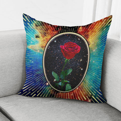 Image of Rose And The Universe Pillow Cover