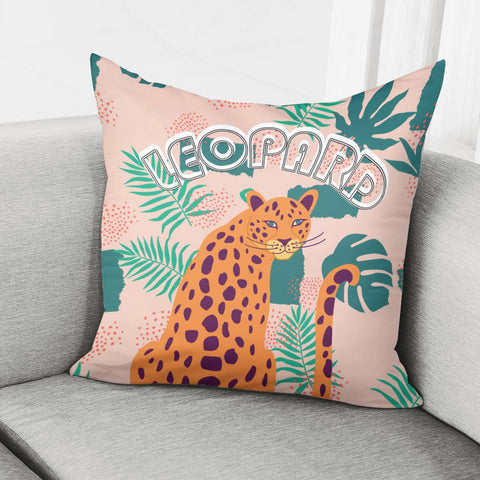 Image of Tropical Leopard Pillow Cover