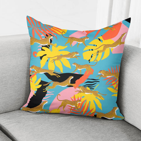 Image of Tropical Leopard Pillow Cover