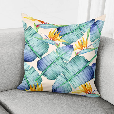 Image of Fancy Tropical Pattern Pillow Cover