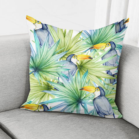 Image of Fancy Tropical Pattern Pillow Cover