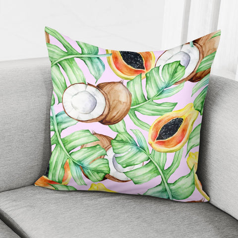 Image of Fancy Tropical Pattern Pillow Cover