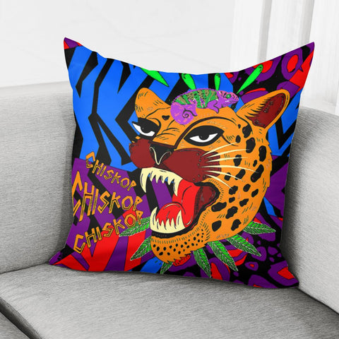 Image of Tropical Leopard Pillow Cover